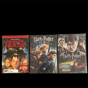 Monster House & Harry Potter Deathly Hallows 1; 2 New unopened DVD Set